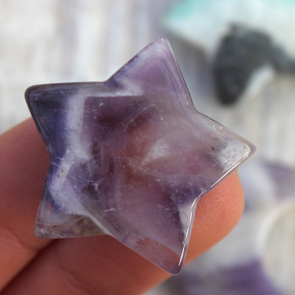 Chevron Amethyst Star