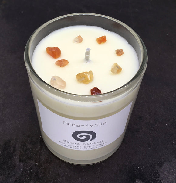 Essential Oil & Soy Wax Recycled Glass 20cl Candle.