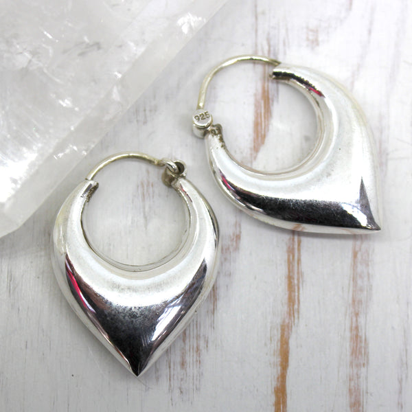 925 Silver 'Bimala' Puff Drop earrings