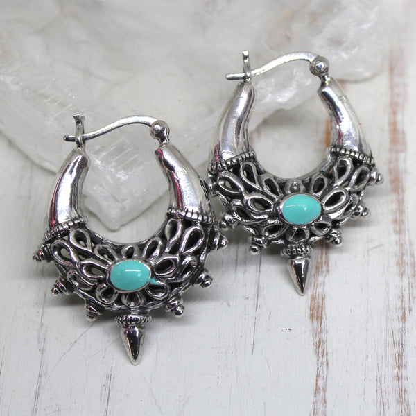 925 Silver 'Firoza' Earrings
