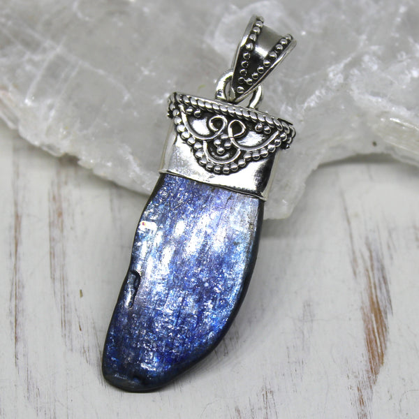 925 Silver and Blue Kyanite Pendant