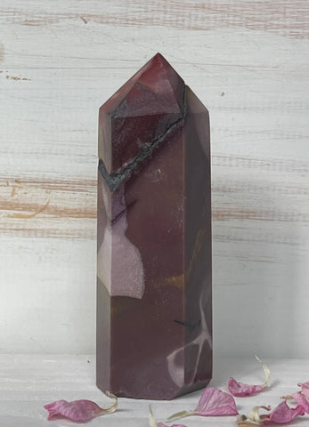 Naturally Cracked Mookaite Point