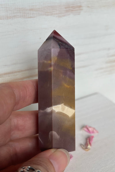 Naturally Cracked Mookaite Point