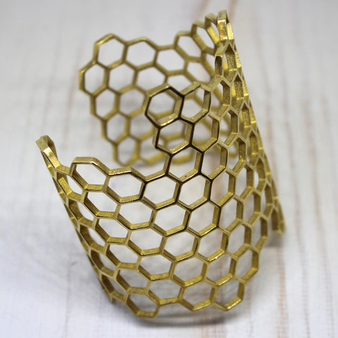Indian Brass 'Honeycomb' Cuff