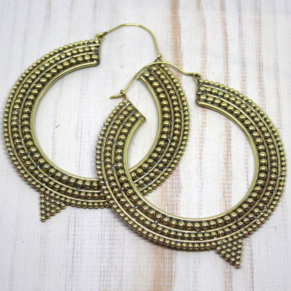 Handmade Brass 'Akhila' Earrings