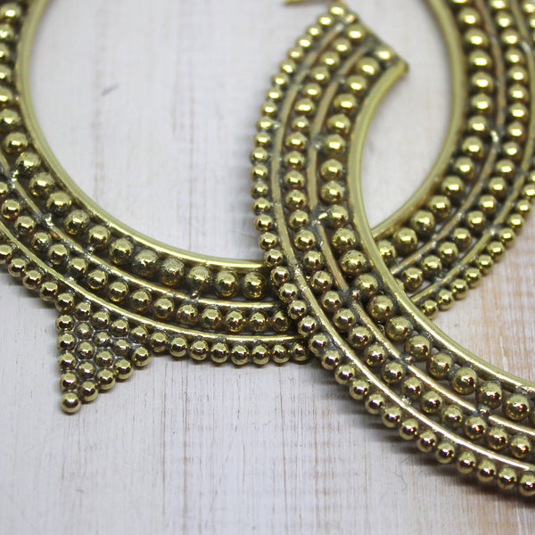 Handmade Brass 'Akhila' Earrings