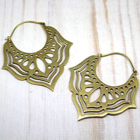 Handmade Brass 'Jarul' Earrings