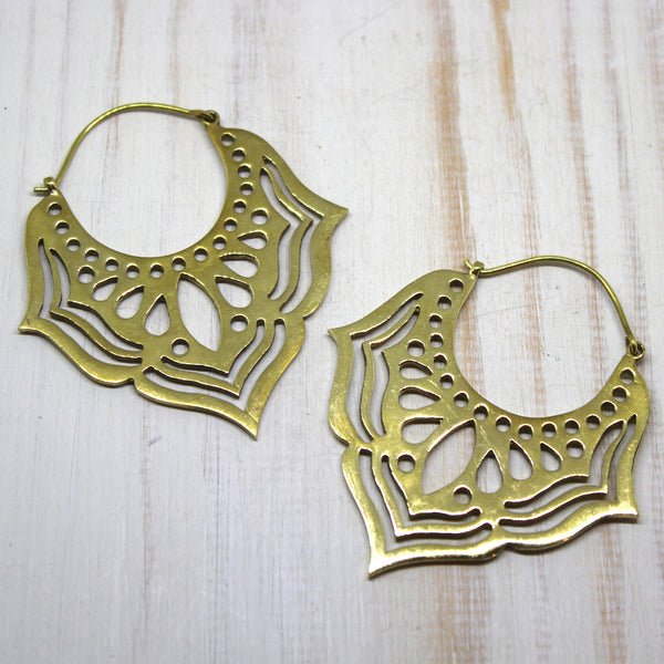 Handmade Brass 'Jarul' Earrings