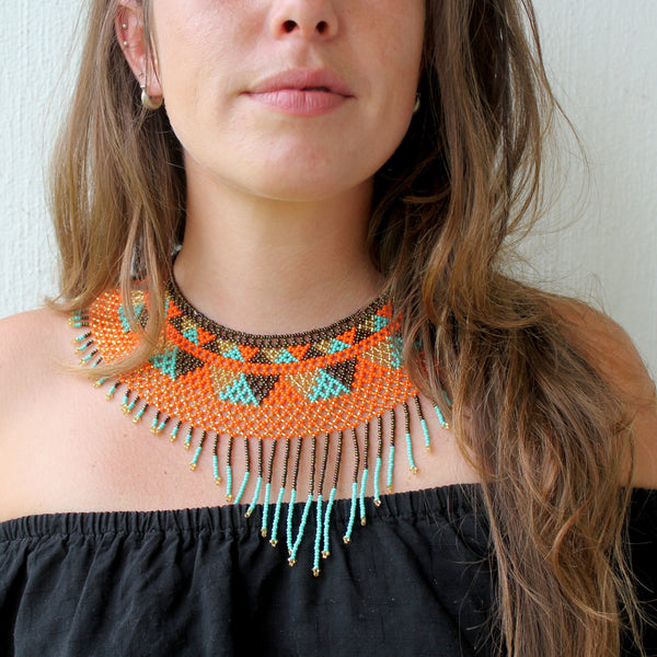 Handmade Mexican Beaded Collar