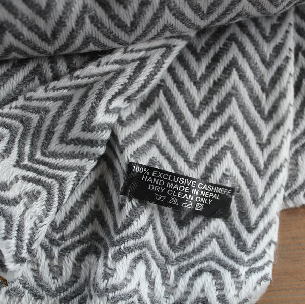 Geometric Nepalese Cashmere Scarves