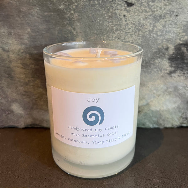 Essential Oil & Soy Wax Recycled Glass 20cl Candle.
