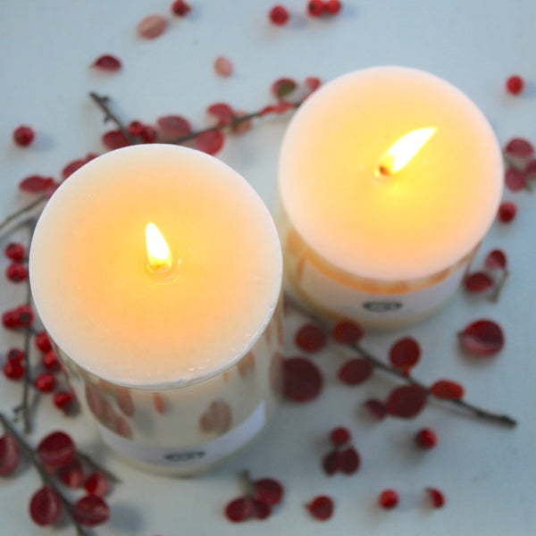 Essential Oil & Natural Vegetable Wax 'Hygge' Pillar Candles