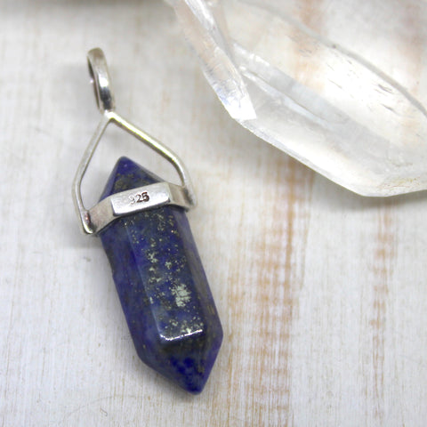 Lapis Lazuli and 925 Silver Pendant