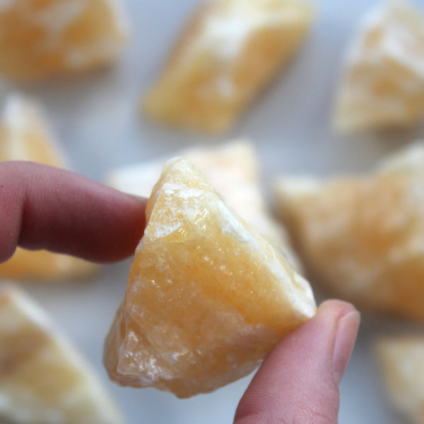 Orange Calcite Rough Chunk