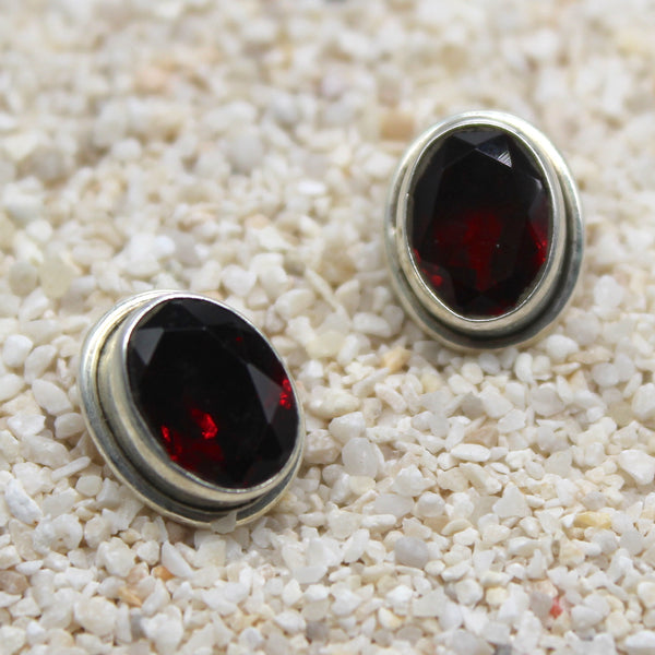 Semi-Precious and 925 Silver Studs