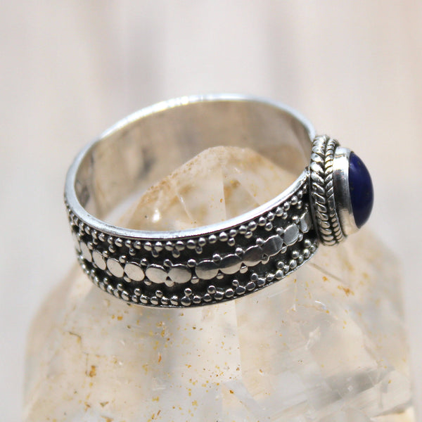 Sterling Silver and Lapis Lazuli Ring