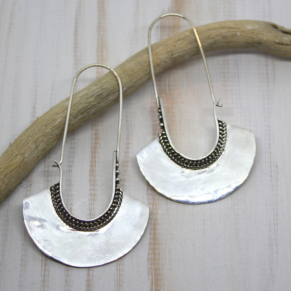 Handmade 925 Silver 'Adishakti' Earrings
