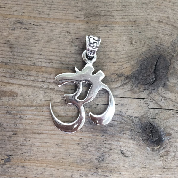 Sterling Silver Om Pendant