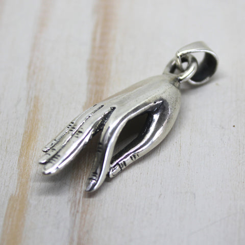 Sterling Silver Jnana Mudra Pendant