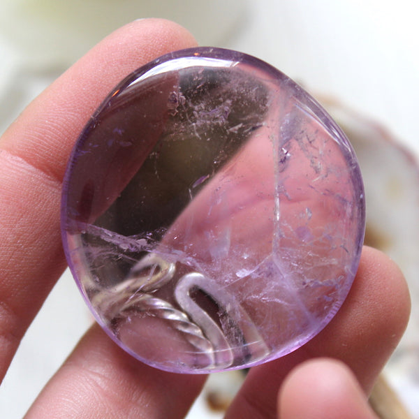 Transparent Amethyst Pebble
