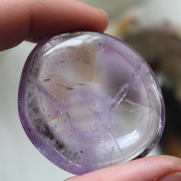 Transparent Amethyst Pebble