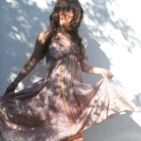 Recycled Indian Sari 'Adha' Dress