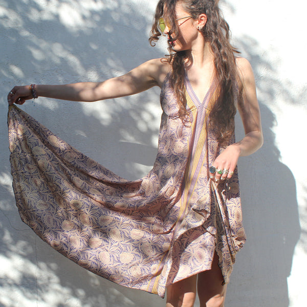 Recycled Indian Sari 'Adha' Dress