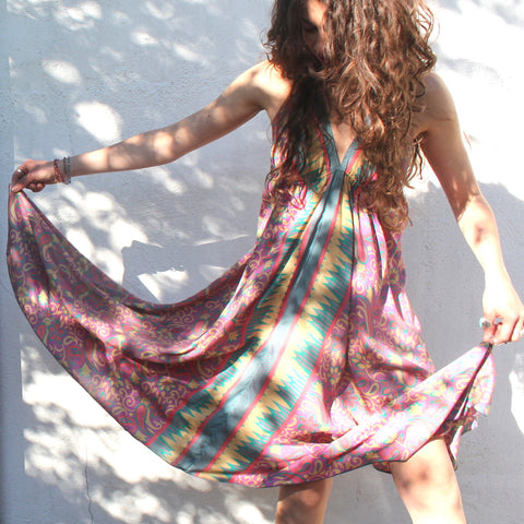 Recycled Indian Sari 'Divya' Dress