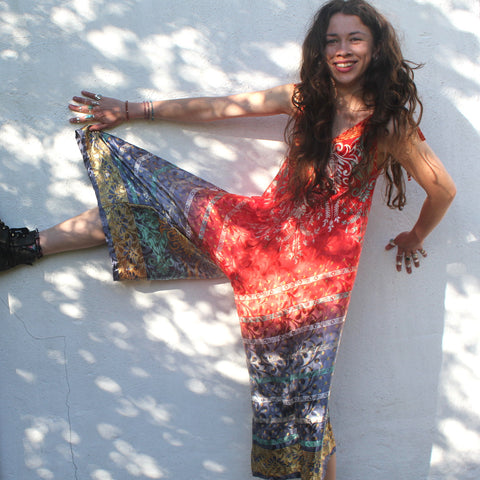 Recycled Indian Sari 'Chanchal' Jumpsuit
