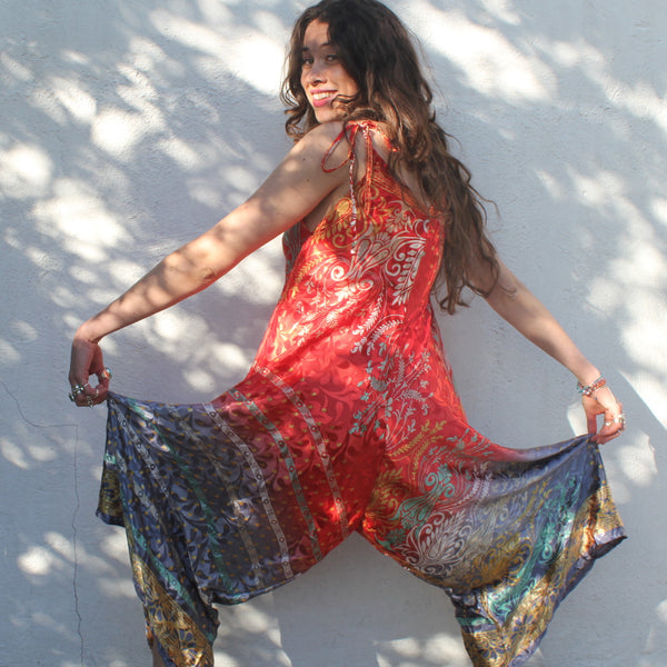 Recycled Indian Sari 'Chanchal' Jumpsuit