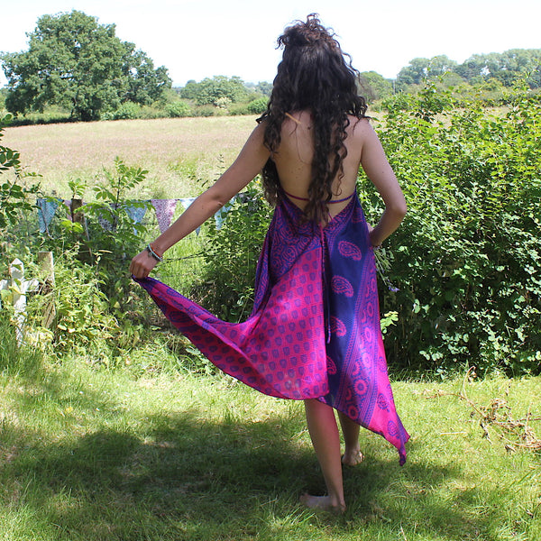 Recycled Indian Sari 'Yutika' Dress