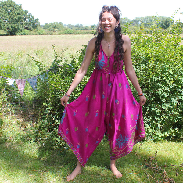 Recycled Indian Sari 'Rhadika' Jumpsuit