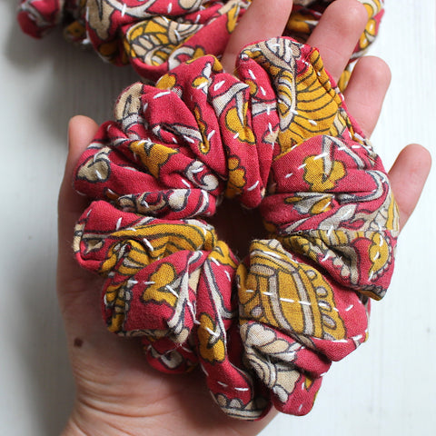 Zero Waste Kantha 'Utsava' Scrunchie