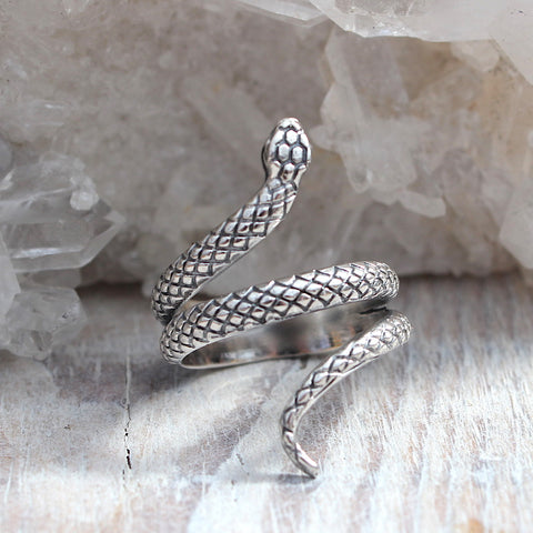 925 Sterling Silver Snake Ring