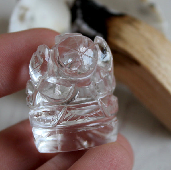 Little Quartz Crystal Ganesha