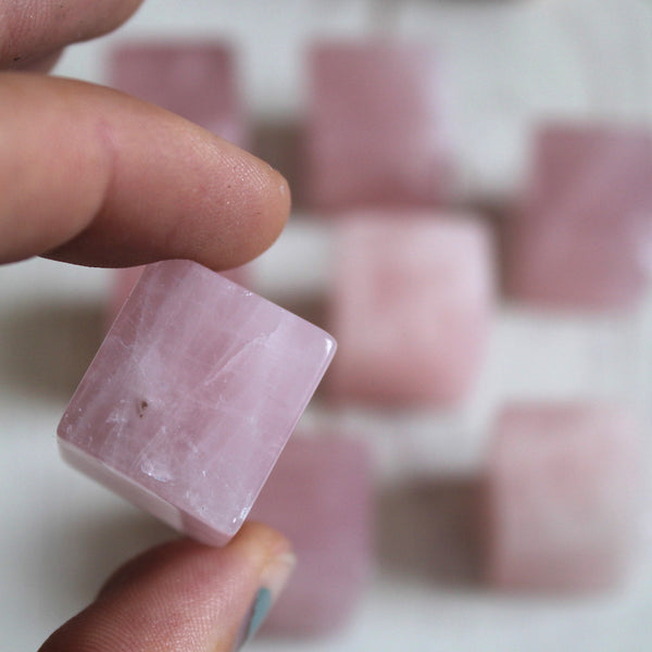 Rose Quartz Cubes