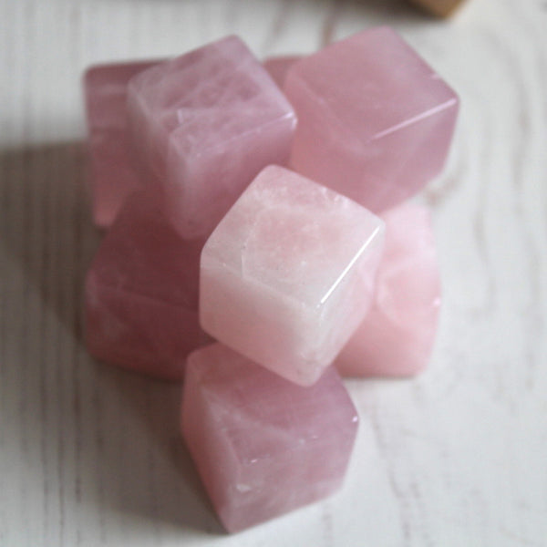 Rose Quartz Cubes