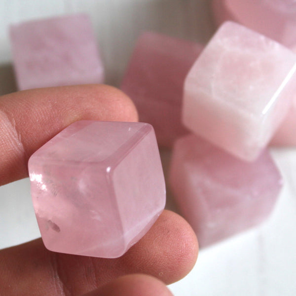 Rose Quartz Cubes